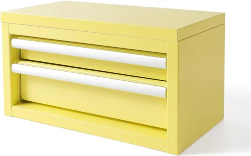 Miniatura 8 de Mini caja de herramientas de acero con cajones, pequeña caja de herramientas para organizador de almacenamiento de artículos pequeños, organizador