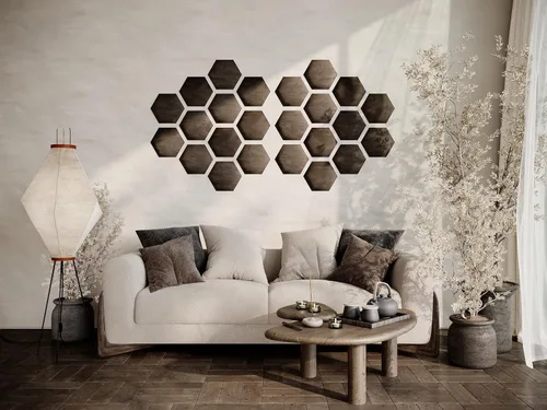 Miniatura 31 de Paneles de arte acústicos decorativos de terciopelo suave para pared, azulejos absorbentes e insonorizantes ecoamortiguadores, tablones suaves Blanco