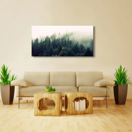 Miniatura 9 de Arte de pared de paisaje, impresiones en lienzo de paisajes naturales, decoración del hogar, bosque verde, pintura de árboles para sala de estar