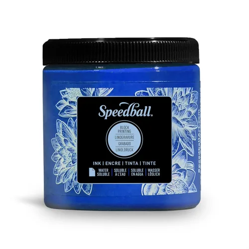 Miniatura 29 de Speedball Tinta de impresión en bloque soluble en agua 3815 – Color intenso con acabado satinado AP no tóxico 8 onzas líquidas, peltre