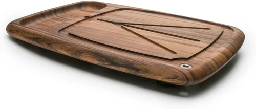 Miniatura 2 de Ironwood Gourmet Kansas City - Tabla de tallar grande con canales de jugo, 22 x 15 x 2.5 pulgadas, madera de acacia