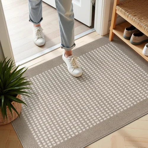 Miniatura 52 de Ileading Alfombra de pasillo de lavandería de 2 x 6 pies, antideslizante, con parte trasera de goma, lavable a máquina, alfombra gris