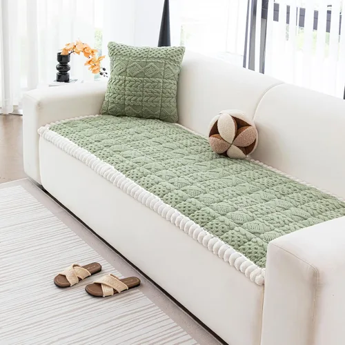 Miniatura 11 de DREAMINGO Fundas de sofá para mascotas, fundas antideslizantes y mullidas para sofá de perro, lavables geométricas jacquard, protector de cojín 1#