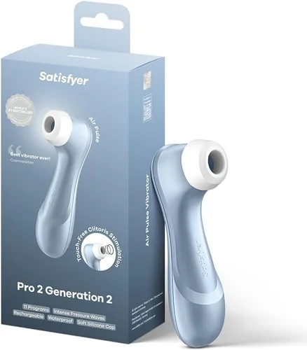 Satisfyer Pro 2 - Estimulador clitoriano por pulso de aire, succión del clítoris sin contacto, tecnología de ondas de presión, resistente al agua,