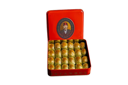 Miniatura 41 de Hafiz Mustafa 1864 Istanbul Baklava - Caja de pastelería - Bocadillos de postre de Baklava horneados hechos de hojas de masa filo fresca, pistacho