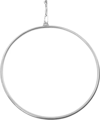 Miniatura 2 de Anillo aéreo de un solo punto para mujer, de acero inoxidable, probado, 253 libras, aro colgante de yoga de 33.4 pulgadas con accesorios, incluye