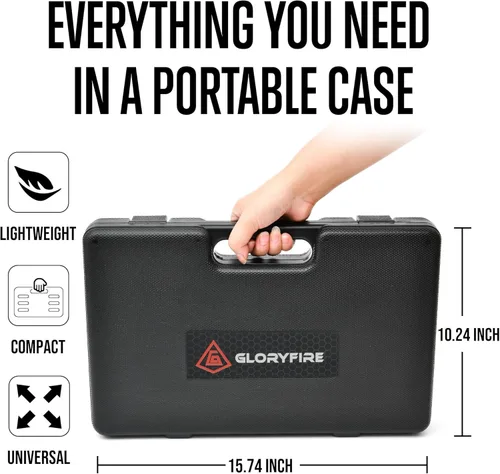Miniatura 7 de GLORYFIRE Elite Gun Cleaning Kit Universal Gun Cleaner for Shotgun, Pistol,with Lightweight Carrying Case, Reinforced and Lengthened Rods and Steel