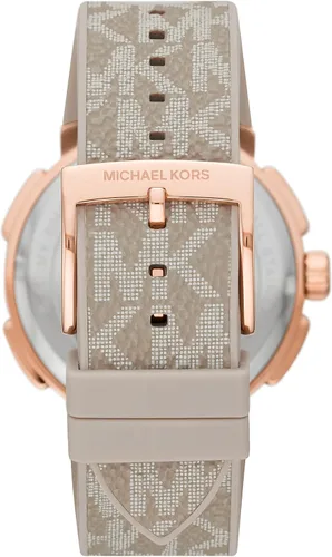 Miniatura 3 de Michael Kors Sidney - Reloj de cuarzo de acero inoxidable con correa de silicona para mujer