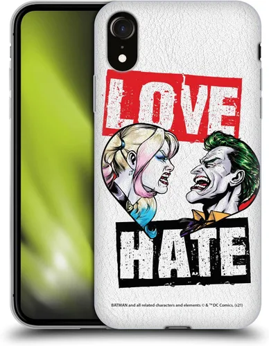 Miniatura 28 de Head Case Designs Funda de gel suave con licencia oficial de Batman DC Comics Love Hate Joker Harley Quinn Graphics [protección de grado militar]