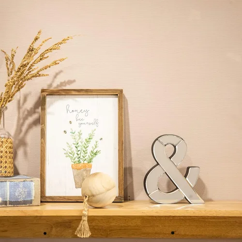 Miniatura 5 de COLLECTIVE HOME - Letra decorativa de madera y vidrio espejado de 7 pulgadas de alto, decoración de pared para el hogar, el dormitorio y la oficina.
