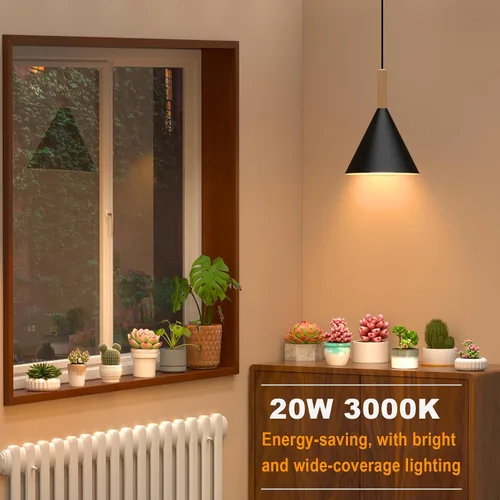 Miniatura 8 de Luces colgantes de cultivo para plantas de interior, lámpara de plantas de espectro completo de 20 W con temporizador, altura ajustable, luz