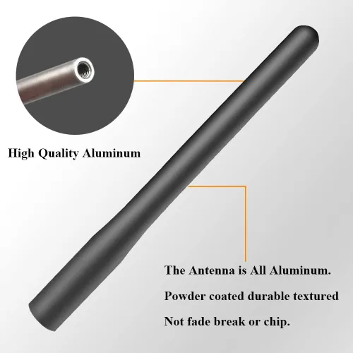 Miniatura 6 de Antena de 4 pulgadas para Ford Bronco (2021-2023), antena de vehículo negra