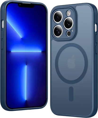 Miniatura 609 de FNTCASE Funda para iPhone 13 Pro-Max: Fundas magnéticas transparentes compatibles con Magsafe Slim anti amarillamiento protección contra caídas