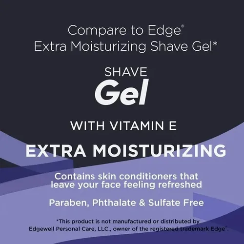 Miniatura 3 de Generic Paquete de 2 Gel de Afeitar con Vitamina E, Extra Hidratante, 7 oz, Blanco
