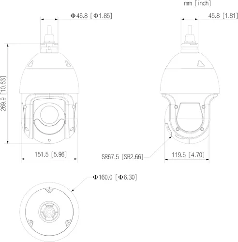Miniatura 4 de EmpireTech IR y luz blanca Dual Light Fusion 4K 8MP 1/2.8 "CMOS 25x PTZ cámara IP, a todo color, luz de advertencia roja y azul, IVS, seguimiento