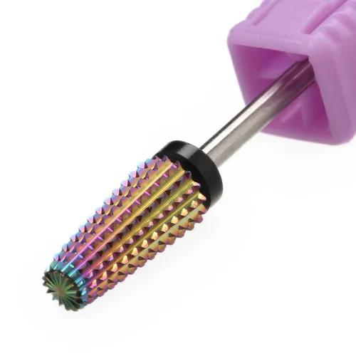 Miniatura 14 de Brocas para Taladro de Uñas 5 en 1, Rainow Rotación Bidireccional para Uso de Zurdos y Diestros, Eliminación Rápida de Acrílico o Gel Duro - Vástago