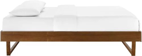 Miniatura 5 de Modway MOD-6212-WAL Billie - Marco de cama con plataforma de madera, tamaño individual, nogal Nuez
