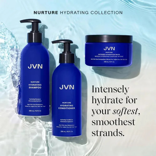 Miniatura 5 de JVN Nurture - Acondicionador hidratante, 10 onzas líquidas, desenreda y suaviza el cabello, acondicionador hidratante y nutritivo profundamente