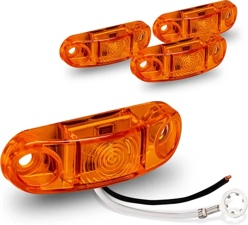 Miniatura 29 de TRUE MODS - Kit de 2 luces marcadoras LED ámbar de 2.5 pulgadas para remolque [DOT FMVSS 108] [SAE P2] [Montaje en superficie] [Impermeable IP67]