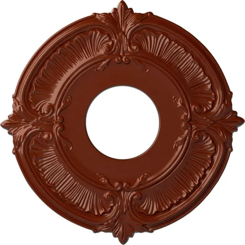 Miniatura 71 de Ekena Millwork CM12ATCGS Medallón de Techo Attica (Se Adapta a Doseles de hasta 3 1/2"), Pátina Verde Cobre Pintada a Mano