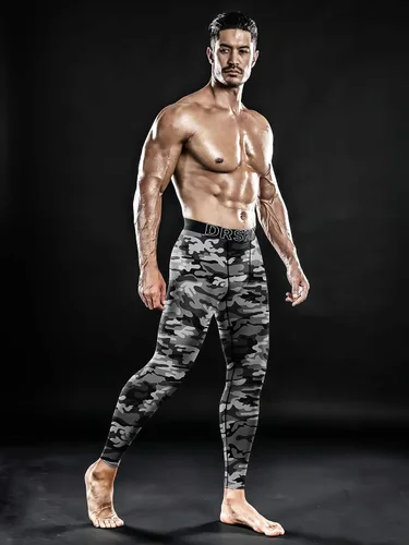 Miniatura 5 de DRSKIN Paquete de 5, 4, 3 o 1 pantalón de compresión para hombre, leggings deportivos, capa base, correr, atletismo, entrenamiento, activo