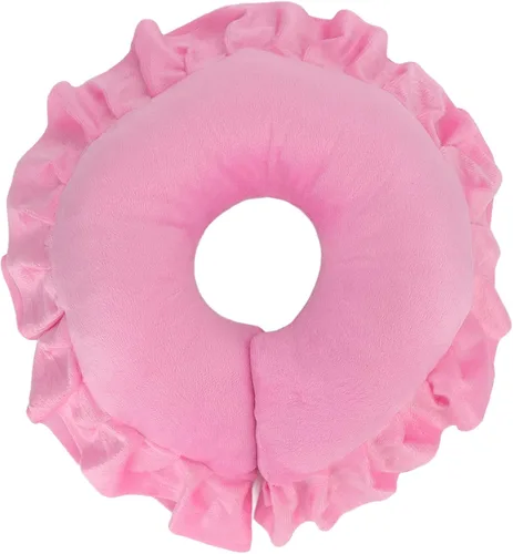 Dioche Cojín de soporte para el cuello en forma de U suave para sala de spa, mesa de masaje, cama, almohada para la cara, cojín de cuello para