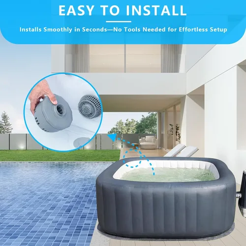 Miniatura 5 de Piezas de repuesto Tipo VI Juego de soporte de filtro para bañera de hidromasaje Coleman Saluspa, mejor manera pequeña piscina inflable Lay-Z