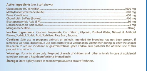 Miniatura 2 de Healthy Breeds Great Pyrenees Z-Flex Max - Masticables suaves para cadera y articulaciones, 50