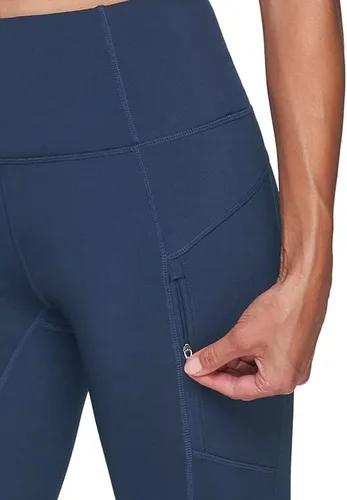 Miniatura 2 de RBX Fleece Lined Leggings for Women, Full Length Outdoor Fleece Legging with Zipper Pockets for Running, Hiking