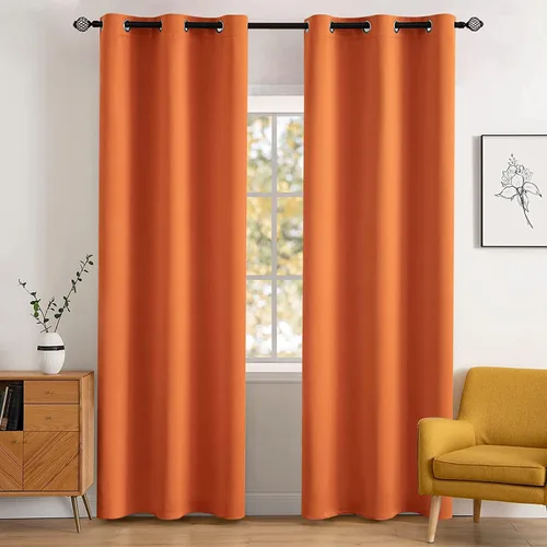 Miniatura 87 de MIULEE Cortinas opacas para dormitorio o sala de estar, juego de 2 paneles de cortina para ventana con aislamiento térmico y bloqueo de luz