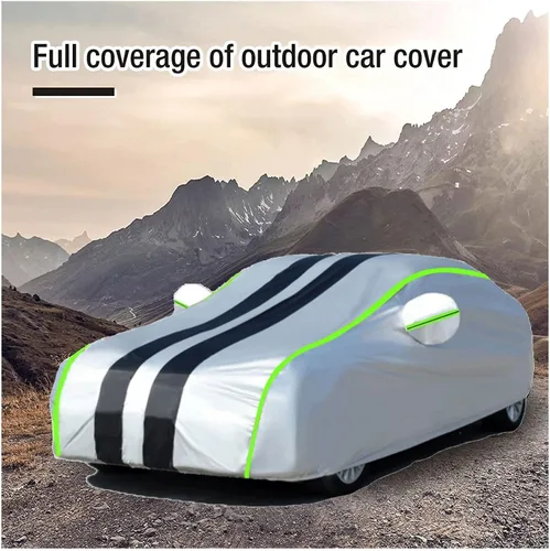 Miniatura 8 de DUBOM Car Cover Waterproof for Dacia Sandero 3 Stepway 2020-2023, Waterproof Outdoor Winter Car Covers Breathable Large Cover with Straps Zip B1