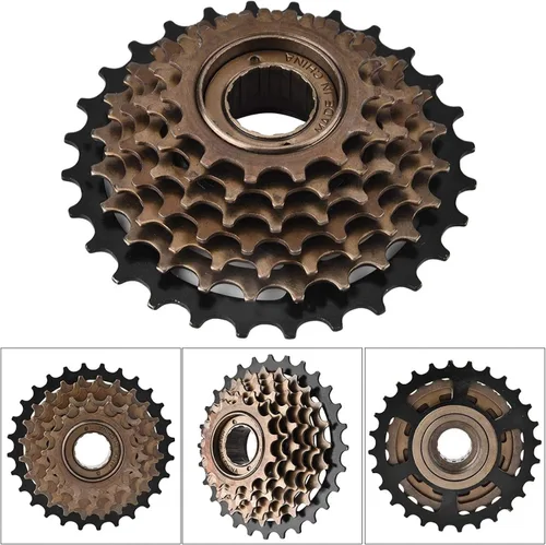 Miniatura 5 de Yosoo Rueda libre, casete de 7 velocidades, atornillado, acero, componente de bicicleta