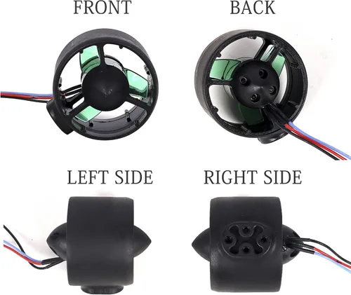 Miniatura 6 de Hélice subacuática de barco RC 12-24V motores eléctricos sin escobillas Motor de accionamiento para remolcadores de cebo RC, 300kv negro RC-BK