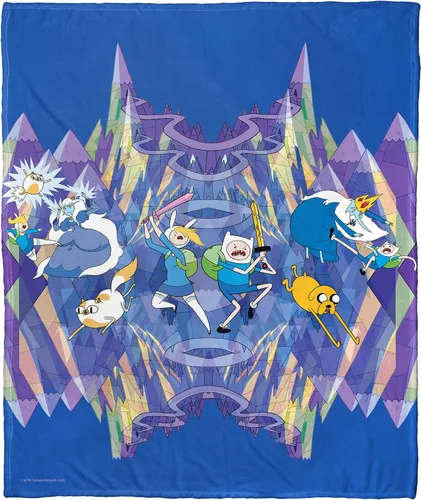 Miniatura 50 de Northwest Adventure Time - Manta de seda táctil, 50 x 60 pulgadas, Adventure Comic