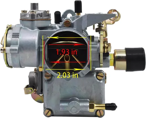 Miniatura 7 de labwork Carburador Rrplacement para Beetles 1971-1979 Motor de doble puerto de 1600 cc con estrangulador eléctrico de 12 V 34 PICT-3 113129031K