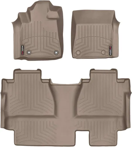 Miniatura 8 de WeatherTech Revestimientos de suelo personalizados para Toyota Tundra - 1ª y 2ª fila (444081-440939), negro