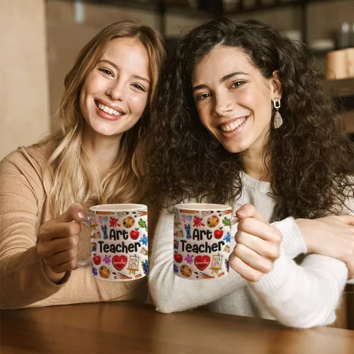 Miniatura 5 de Lotacy Regalos del profesor de arte, taza de café impresa 2D modificada para requisitos particulares del profesor de arte con su