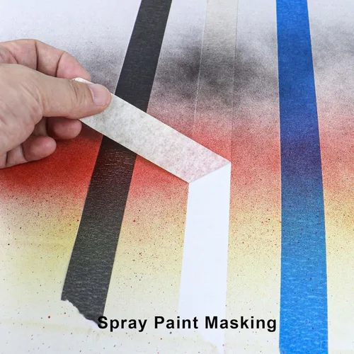 Miniatura 4 de Paquete de 2 Cinta de Enmascarar Blanca - Cinta de Pintor de 1 Pulgada de Ancho - Multisuperficie, Resistente al Agua, Uso Interior y Exterior - 180
