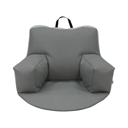 Miniatura 4 de FDP SoftScape Relax-N-Read - Puf con respaldo de apoyo, bolsillos de almacenamiento y cojín de espuma de 1/2 pulgada de grosor, asiento portátil
