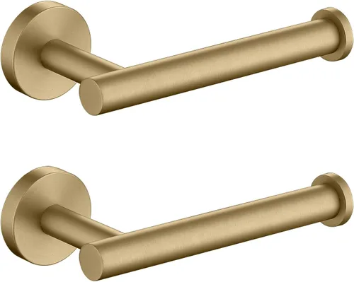 Miniatura 9 de TASTOS Soporte de papel higiénico negro mate SUS304 de acero inoxidable, moderno soporte redondo para rollos de papel higiénico, soporte de pared