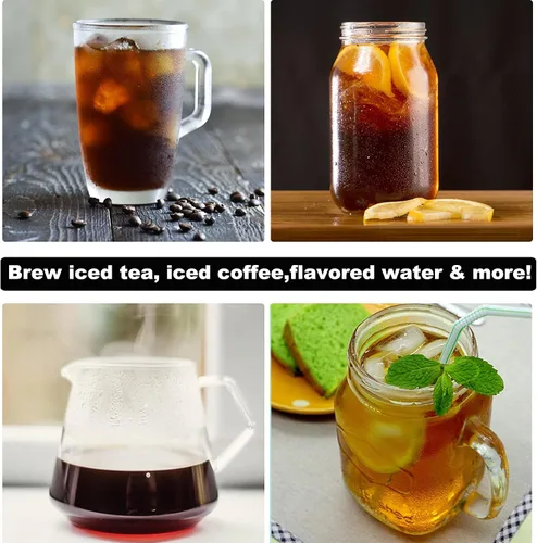 Miniatura 6 de Máquina de té helado y sistema de preparación de café helado con jarra de 2 cuartos, perfecto para té con infusión de frutas, limonada, agua