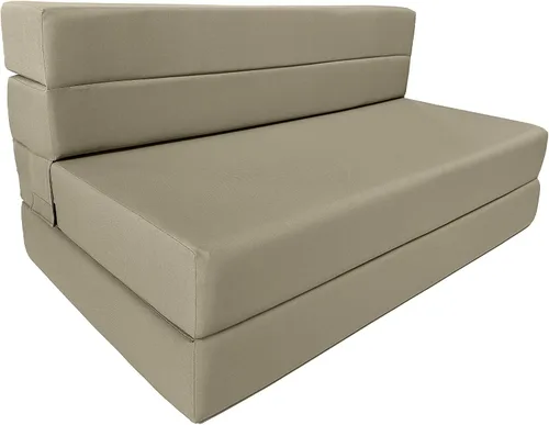 Miniatura 18 de D&D Futon Furniture Colchón plegable de espuma, tumbona para silla, sofá cama de estudio, tamaño Queen 80 x 60 x 6 pulgadas (negro)