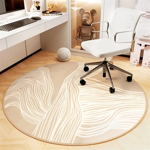 Miniatura 11 de Tapete redondo para silla de oficina para suelo de madera dura, computadora y juegos, tapete protector de suelo, tapete de protección de azulejos