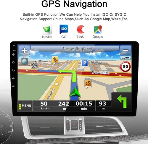 Miniatura 7 de 8Core 4GB+64GB Android 15 para Mitsubishi Outlander Radio 2006-2012 con 9 IPS Pantalla táctil GPS Unidad principal de navegación GPS incorporado DSP