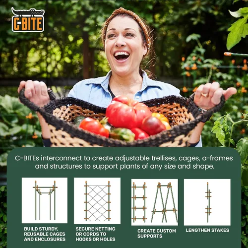 Miniatura 5 de Clips de soporte para plantas para enrejado, estacas de jardín, valla de alambre, plantas trepadoras, jardinería interior, sistemas hidropónicos