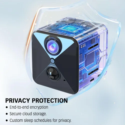 Miniatura 5 de aidowocam Mini cámara de seguridad 4K HD mejorada 2026, cámara inalámbrica WiFi para interiores con visión nocturna, detección de movimiento, visión