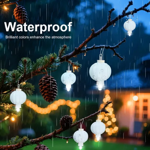 Miniatura 3 de Aogist Paquete de 24 luces LED pequeñas que funcionan con pilas, impermeables, duran 48 horas para linternas de papel, globos, flores, bodas y Blanco