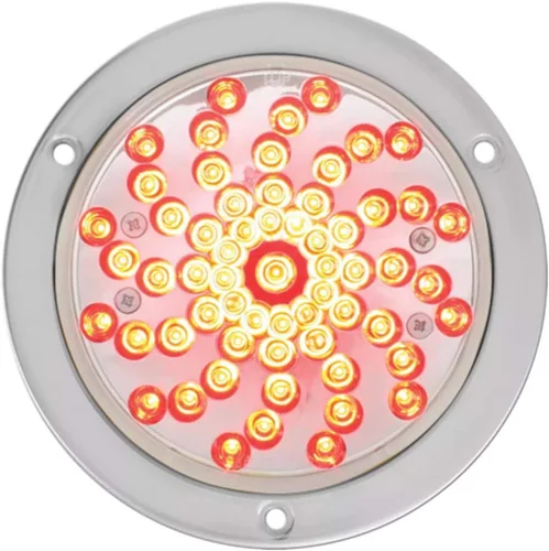 Miniatura 9 de Grand General 76728 - Luz LED (4 pulgadas Twister Red/Clear 61 - con ojal y coleta), 1 paquete Rojo (Red/Clear)