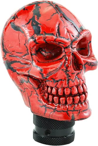 Miniatura 8 de Palanca de cambios con forma de calavera para palanca de cambios de velocidad, ajuste universal para la mayoría de los coches