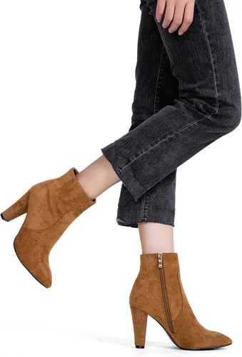 Miniatura 3 de Vepose Botas de tobillo 9633 para mujer, botas de tacón alto de aguja de moda, botas de vestir con punta de punta